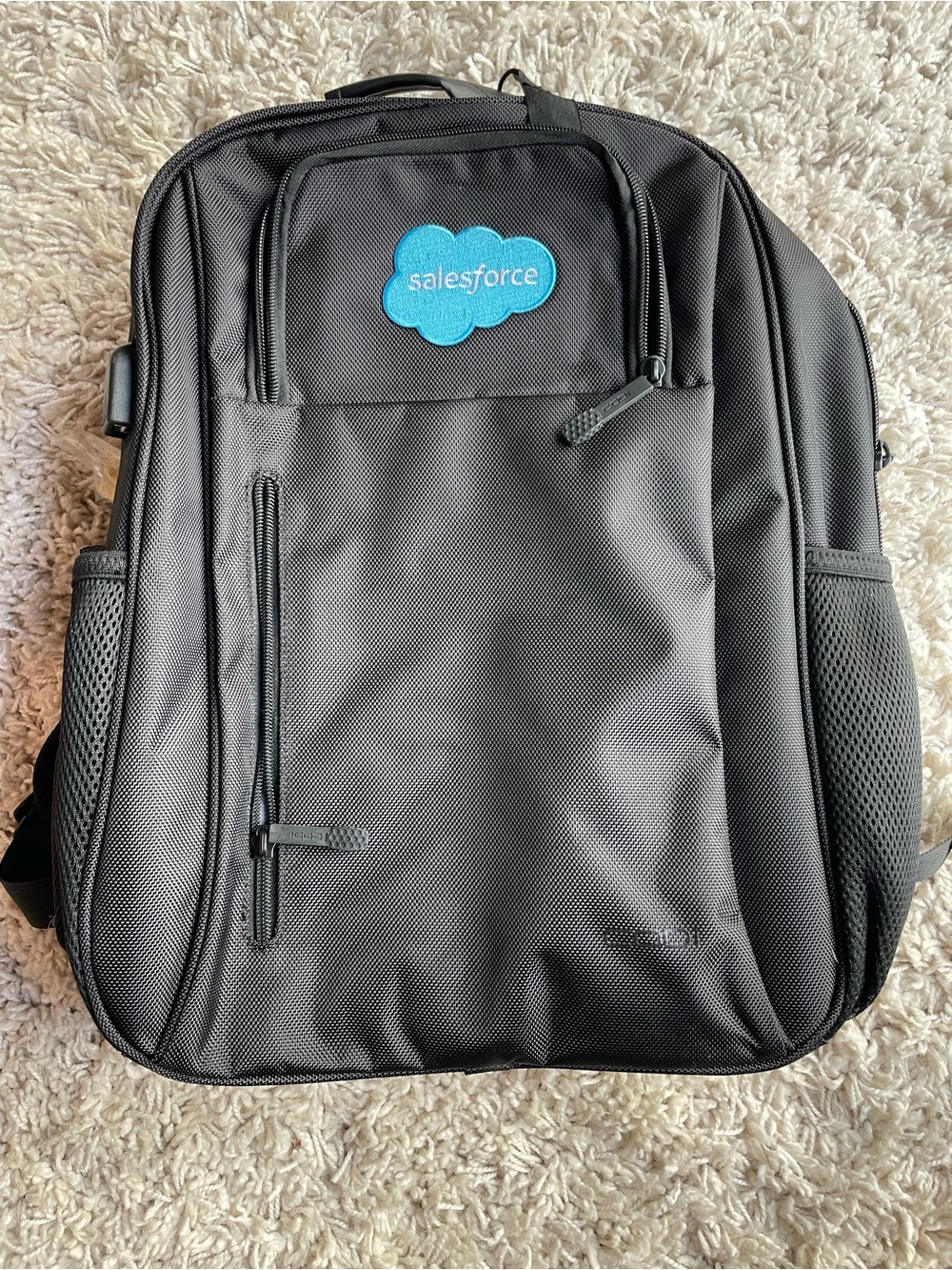 CODi “Salesforce” Black Laptop Backpack with Padded Protection